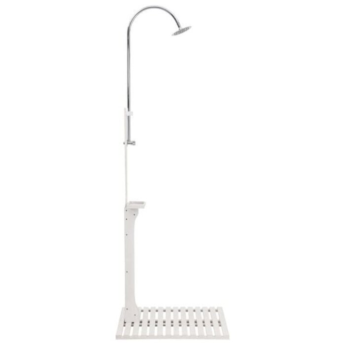Vidaxl Gartendusche Holz weiß 75x75x221cm - 34% Rabatt auf Rückläufer