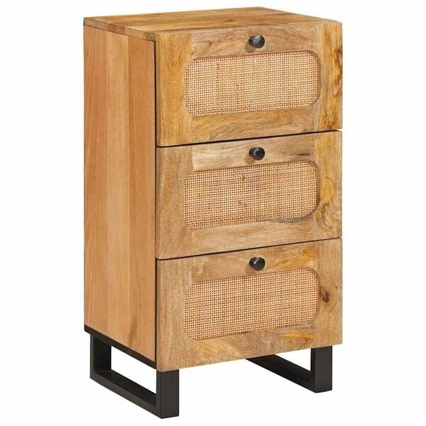 Vidaxl Sideboard aus Mangoholz, 3 Schubladen, 40x33x75 cm - 34% Rabatt