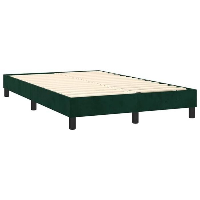 Bettgestell 120x200cm Samt Dunkelgrün - 34% Rabatt