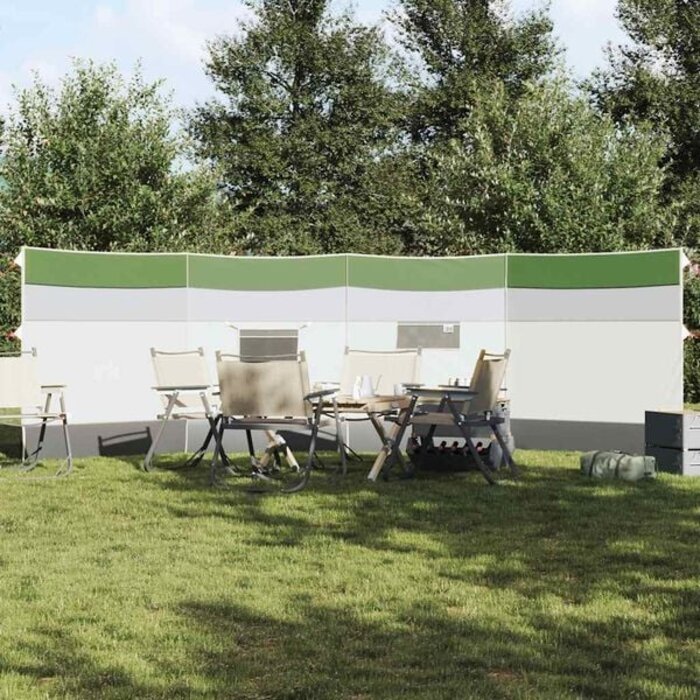 Camping-Windschutz 510 x 153 cm Grün - 33% Rabatt