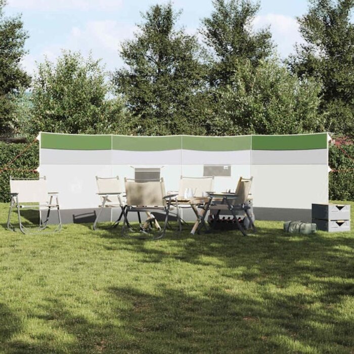 Camping-Windschutz 510 x 153 cm Grün - 33% Rabatt