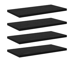 Vidaxl 4er-Set Regalbretter 40 x 20 x 1,5 cm in Schwarz - 36% Rabatt