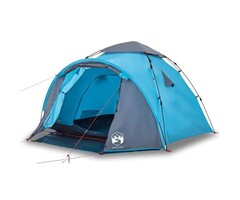 Vidaxl 3 Personen Kuppelzelt mit Schnellaufbau - Blau - 40% Rabatt