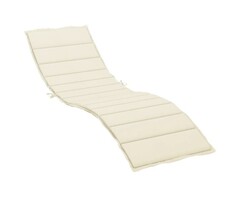 Vidaxl Sonnenliegenauflage 200x60x3 cm Creme - 32% Rabatt