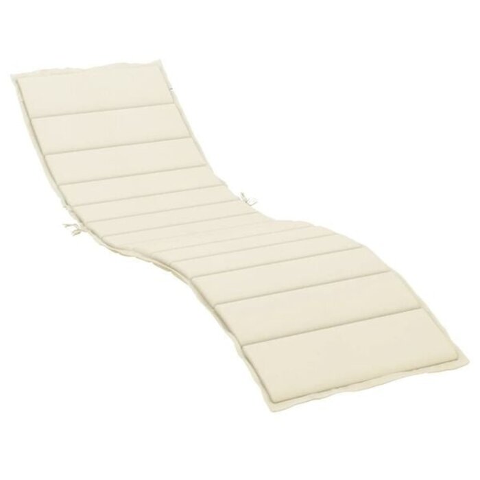 Vidaxl Sonnenliegenauflage 200x60x3 cm Creme - 32% Rabatt