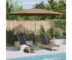 Vidaxl Luxus Sonnenschirm 350 cm Taupe - 35% Rabatt - Ausgepackt & Neuwertig