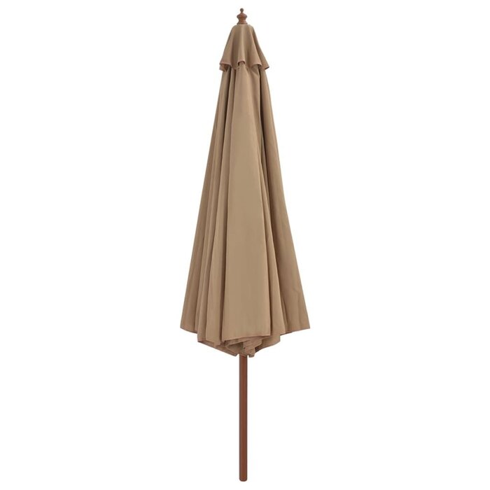 Luxus Sonnenschirm 350 cm Taupe - 34% Rabatt