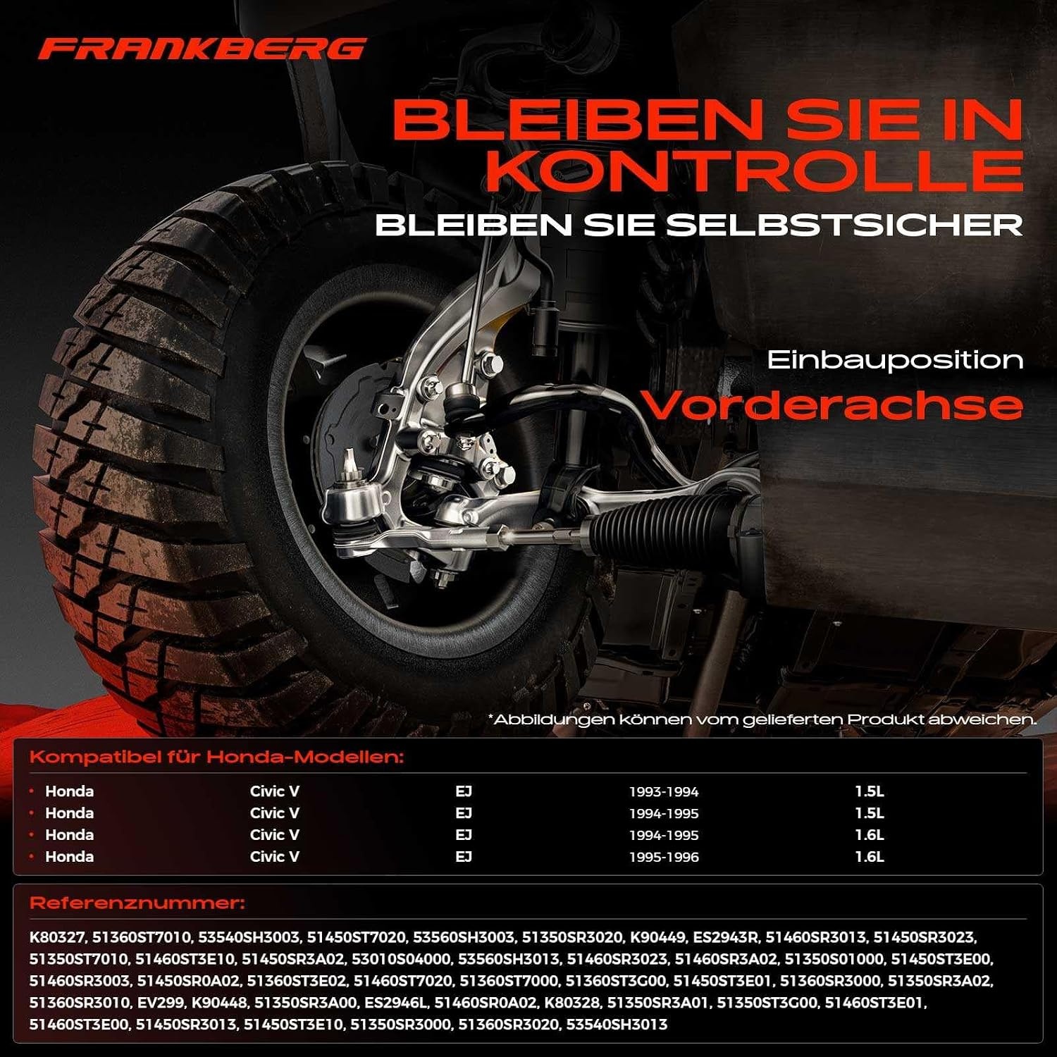 8-tlg. Querlenker-Set für Honda Civic V Coupe EJ 93-96 - 35% Rabatt