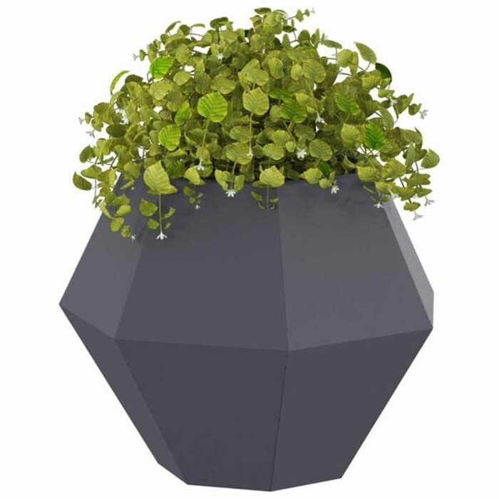 2er Set Pflanzkübel Anthrazit 50x50x40cm Stahl - 33% Rabatt