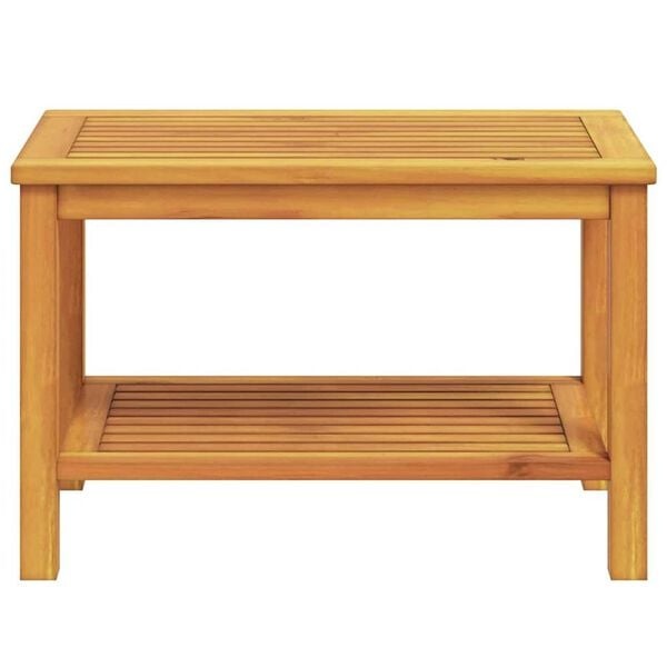 Beistelltisch aus Akazienholz 70x40x45cm - 34% Rabatt - Ausgepackt
