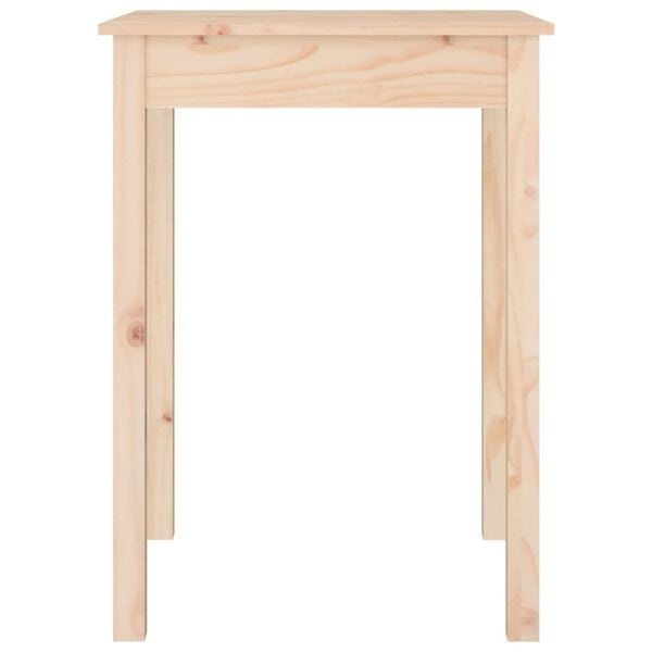 Massivholz-Esstisch 55 x 55 x 75 cm - Kiefer - 34% Rabatt