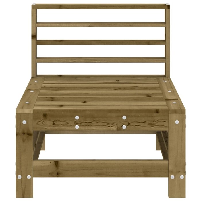 Garten-Mittelsofa 2er-Set Kiefernholz 57,5 x 63,5 cm - 34% Rabatt