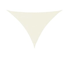 Vidaxl Sonnensegel Dreieck 4x5x6,4m Creme - 32% Rabatt auf Retourenware