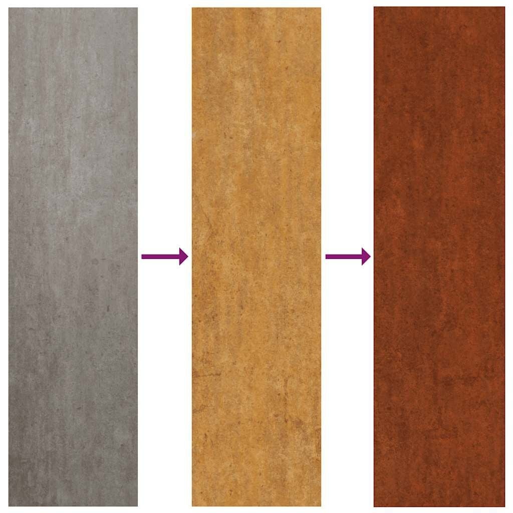 Großer Pflanzkübel aus wetterfestem Stahl 80x80x80 cm - 34% Rabatt