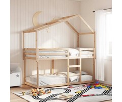 Vidaxl Hausaufsatz für Kinderbett Kiefernholz 213x85,5x144,5 cm - 40% Rabatt