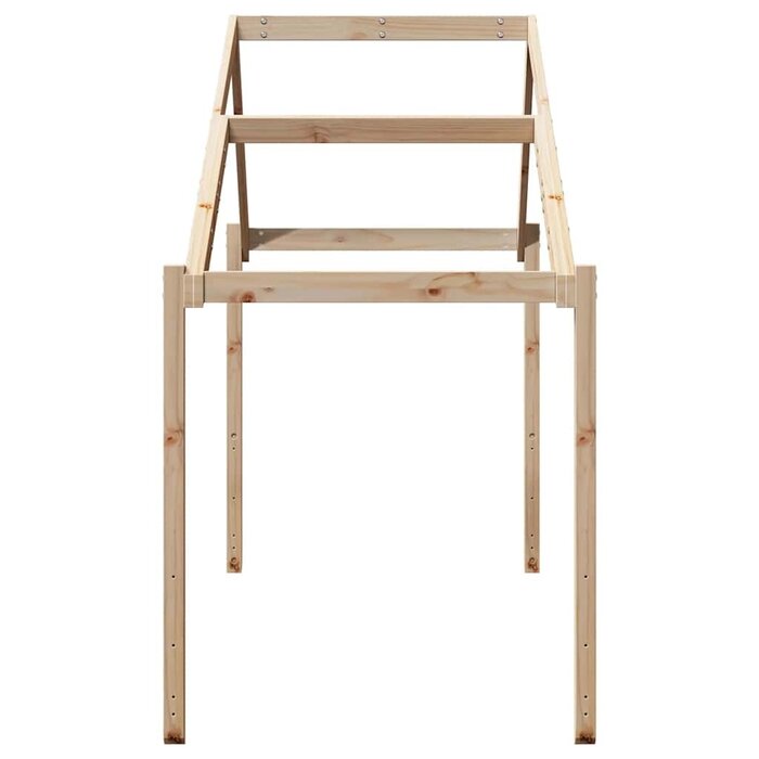 Hausbett-Aufsatz Massivholz Kiefer 213x85,5x144,5 cm - 34% Rabatt