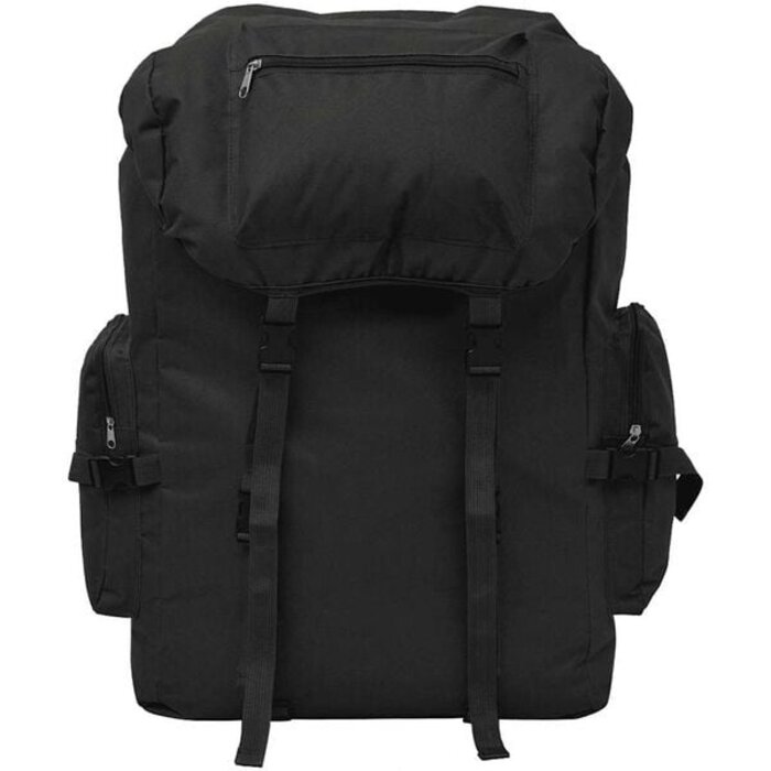 Militär-Rucksack 65 L Schwarz - Robust & Geräumig - 31% Rabatt