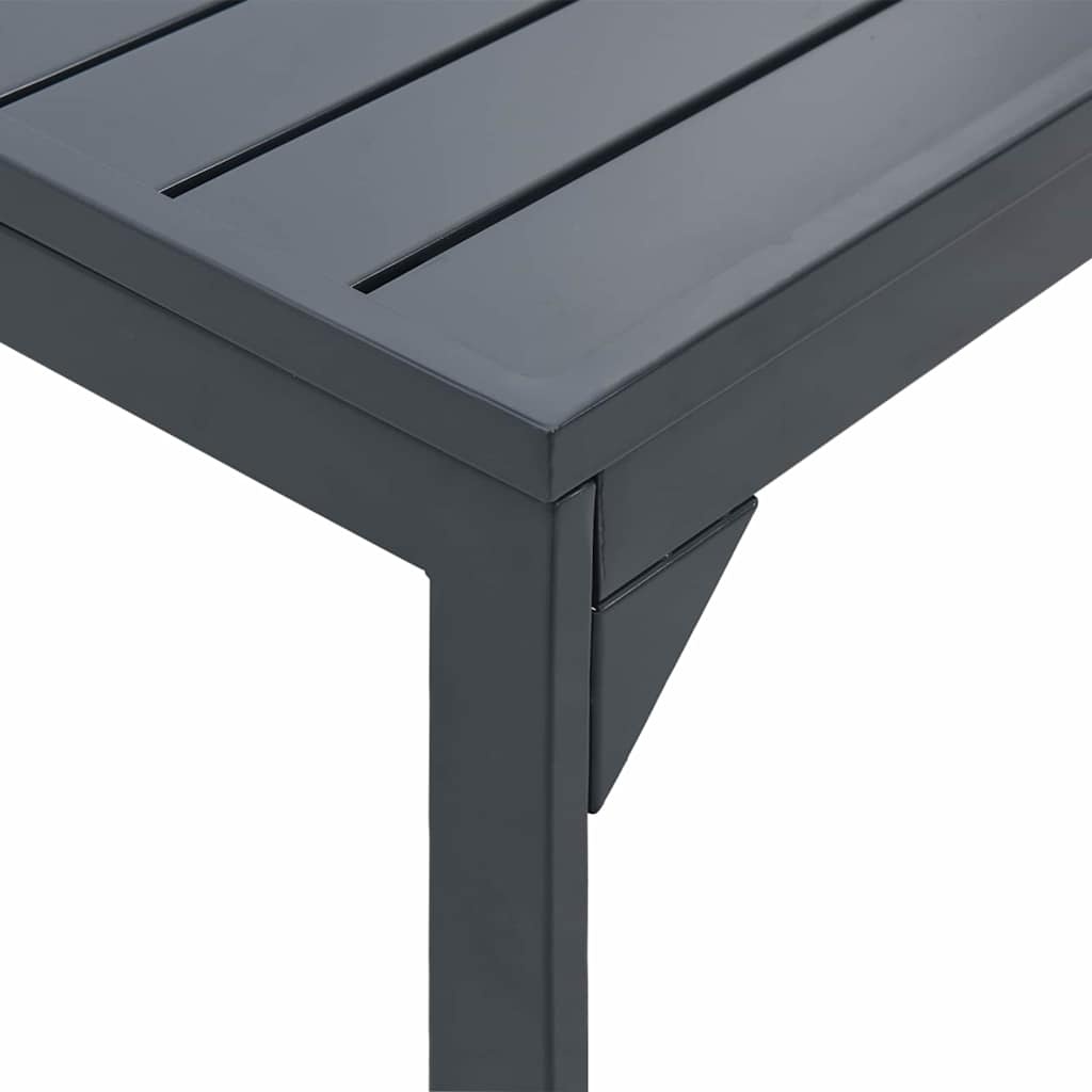 Moderner Terrassentisch aus Stahl 180x80cm - 35% Rabatt