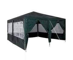 Vidaxl Partyzelt 400x400cm, Grün/Weiß - 41% Rabatt