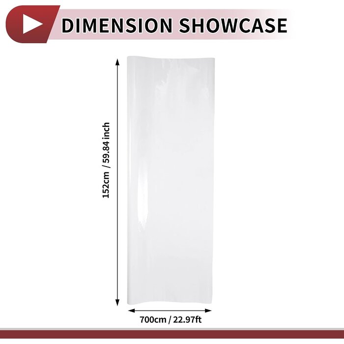 Vinylfolie für Fahrzeuge Weiß 700x152 cm - 34% Rabatt auf Retourenware
