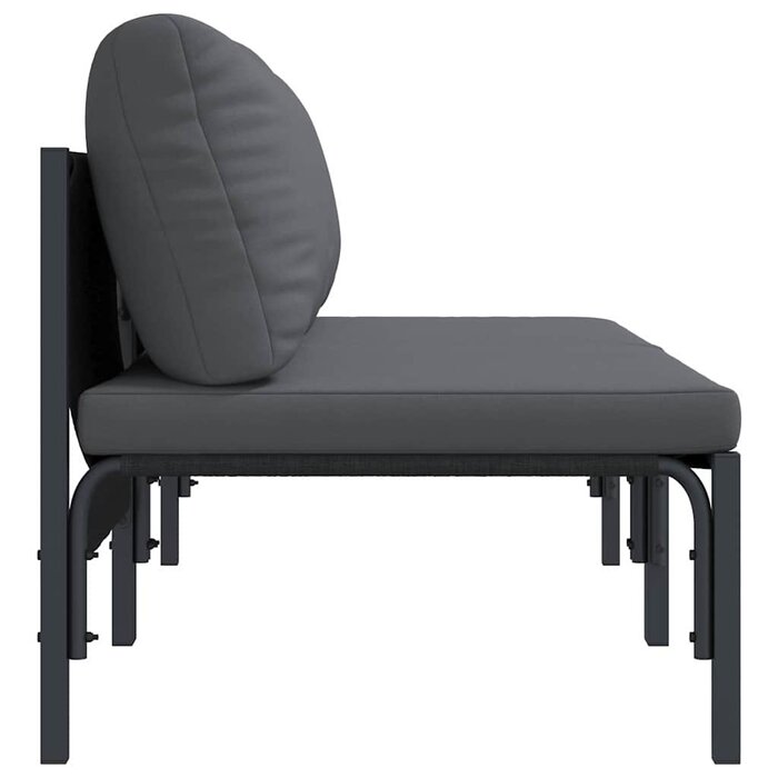 Modulares Gartensofa-Set 2-teilig Anthrazit - 35% Rabatt