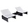 Poly-Rattan Gartenstuhl-Set mit Tisch - Schwarz - 34% Rabatt