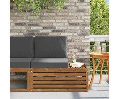 Vidaxl Garten-Ecksofa aus Akazienholz Natur - 91 x 63 x 73 cm - 34% Rabatt