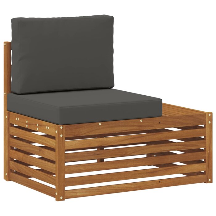 Garten-Ecksofa aus Akazienholz Natur - 91 x 63 x 73 cm - 34% Rabatt