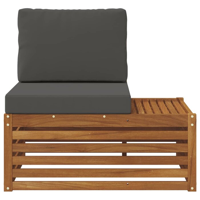 Garten-Ecksofa aus Akazienholz Natur - 91 x 63 x 73 cm - 34% Rabatt
