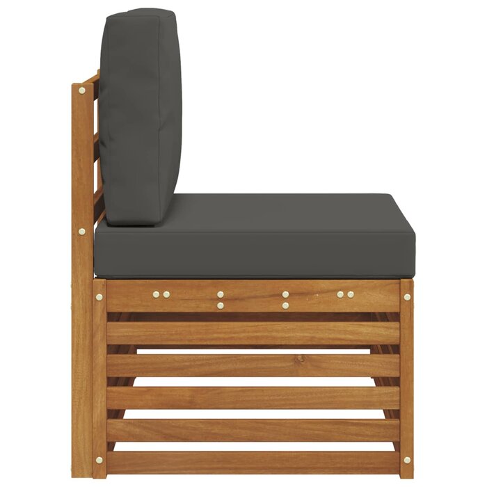 Garten-Ecksofa aus Akazienholz Natur - 91 x 63 x 73 cm - 34% Rabatt