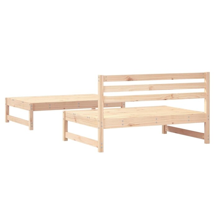2-tlg. Garten-Loungeset aus massivem Kiefernholz - 34% Rabatt