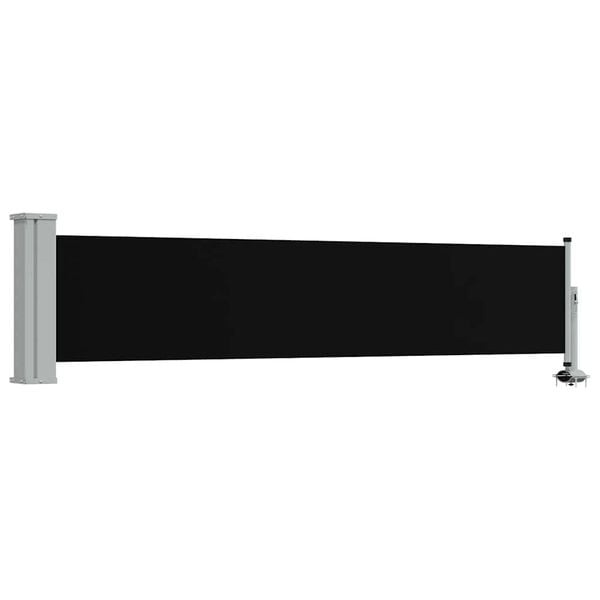 Ausziehbare Seitenmarkise 60x300 cm Schwarz - 33% Rabatt