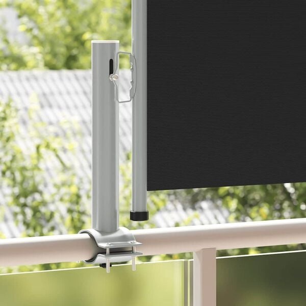 Ausziehbare Seitenmarkise 60x300 cm Schwarz - 33% Rabatt