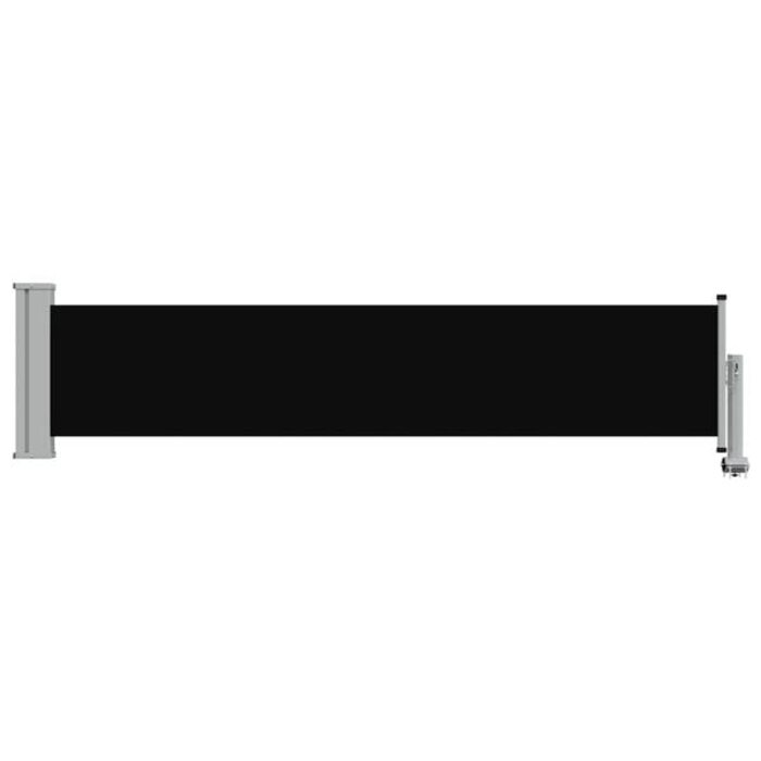 Ausziehbare Seitenmarkise 60x300 cm Schwarz - 33% Rabatt