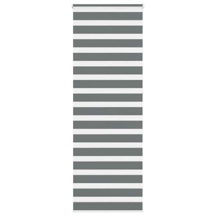 Doppelrollo Zebrarollo 70x230 cm Dunkelgrau - 30% Rabatt