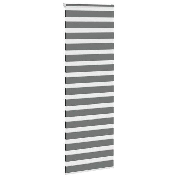 Doppelrollo Zebrarollo 70x230 cm Dunkelgrau - 30% Rabatt