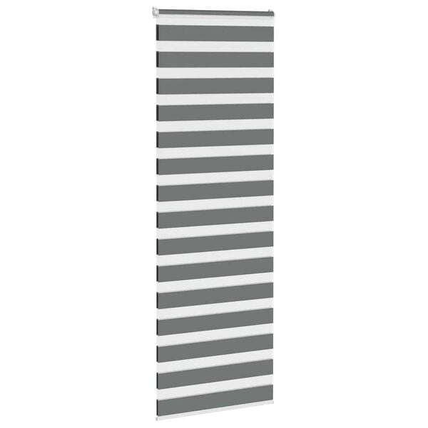 Doppelrollo Zebrarollo 70x230 cm Dunkelgrau - 30% Rabatt