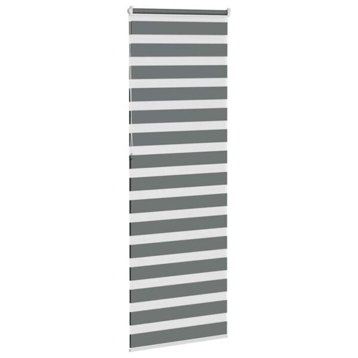 Doppelrollo Zebrarollo 70x230 cm Dunkelgrau - 30% Rabatt