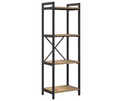Vidaxl Bücherregal Artisan-Eiche mit Stahlrahmen 40x30x119 cm - 39% Rabatt