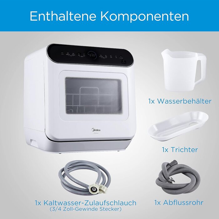 Tischgeschirrspüler 42 cm, WLAN & 7 Programme - 35% Rabatt