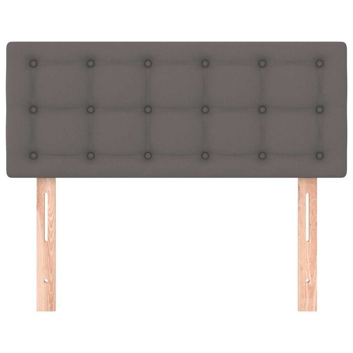 Bettkopfteil 90x78/88 cm Kunstleder Grau - 32% Rabatt