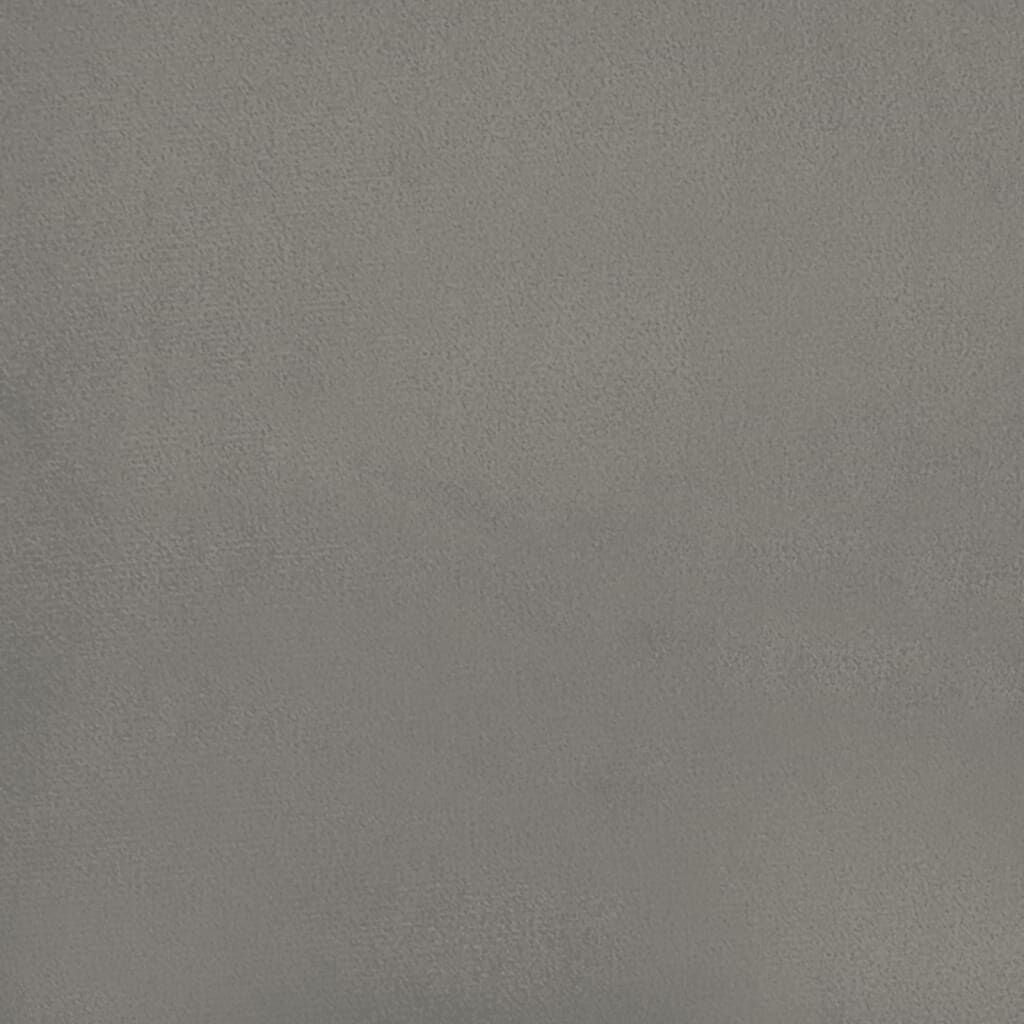 Bettgestell 120x200 cm aus Samt in Hellgrau - 34% Rabatt