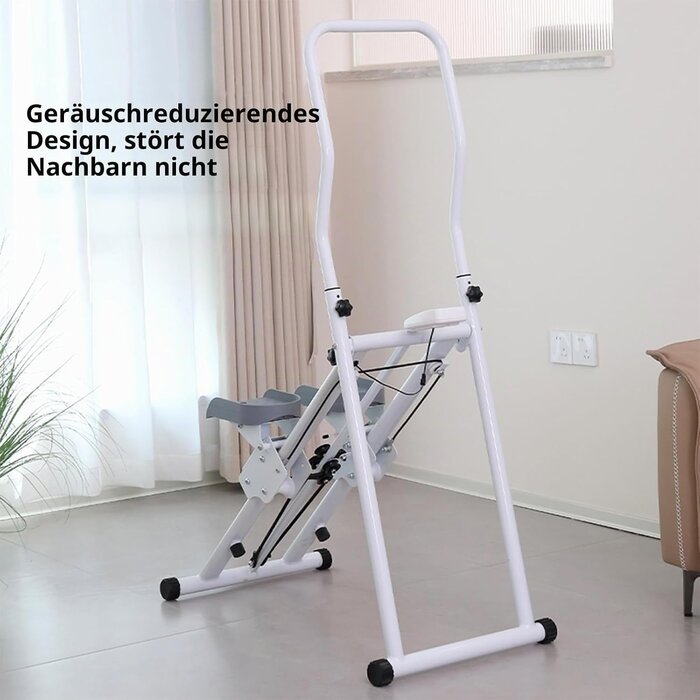 Vertikaler Kletter-Stepper Fitnessgerät, Silber - 28% Rabatt