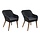 2er Set Gartenstühle Poly Rattan Schwarz - 35% Rabatt