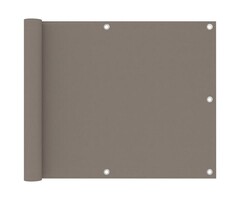 Vidaxl Balkonbespannung 75x600 cm Taupe - 38% Rabatt