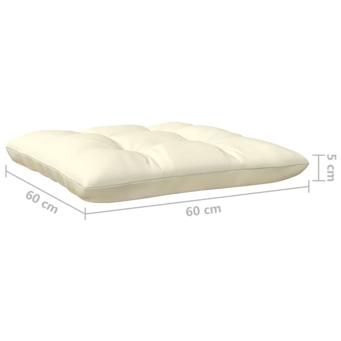 Modulares Garten-Mittelsofa Kiefernholz Creme - 34% Rabatt