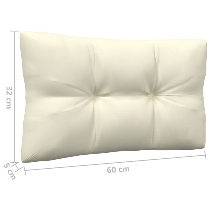 Modulares Garten-Mittelsofa Kiefernholz Creme - 34% Rabatt