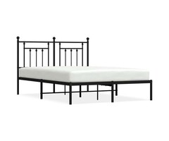 Vidaxl Metallbett 140x200 cm Schwarz - 36% Rabatt