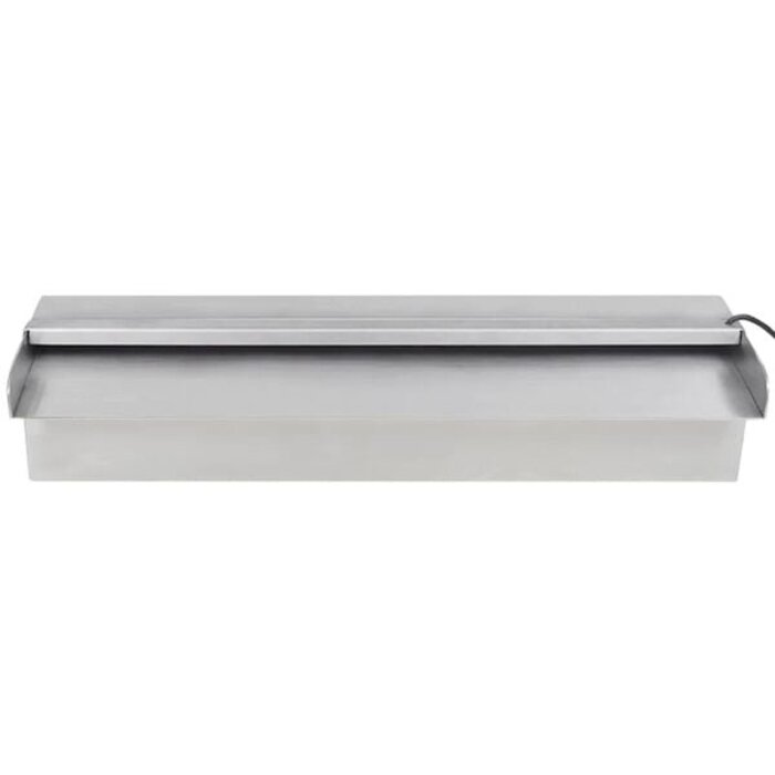 Pool-Wasserfall mit LED-Beleuchtung 45 cm Edelstahl - 34% Rabatt