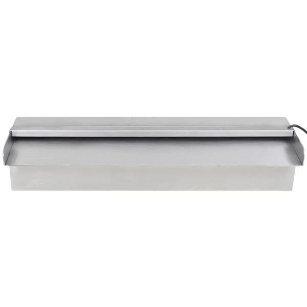 Pool-Wasserfall mit LED-Beleuchtung 45 cm Edelstahl - 34% Rabatt